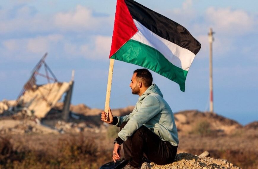 Ter herdenkend, slachtoffers van de genocide in Gaza gingen de straat op