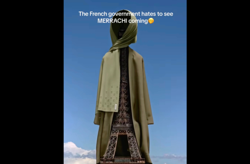 Advertentie van de Eiffeltoren met hoofddoek in Frankrijk zorgt voor controverse