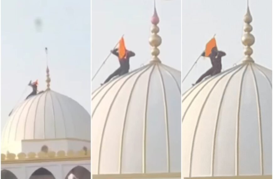 Hindutva Bende heeft de Dargah in Rahuri bestormd en de saffraankleurige vlag gehesen