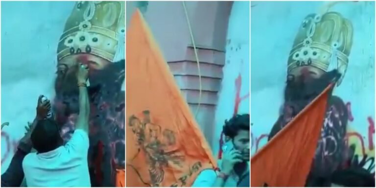 UP: Het portret van Bahadur Shah Zafar is in Ghaziabad vernield
