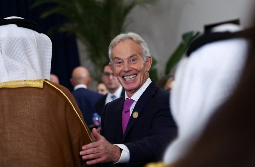 Egypte steunt Tony Blair als 'moderne hoge commissaris' voor Gaza.