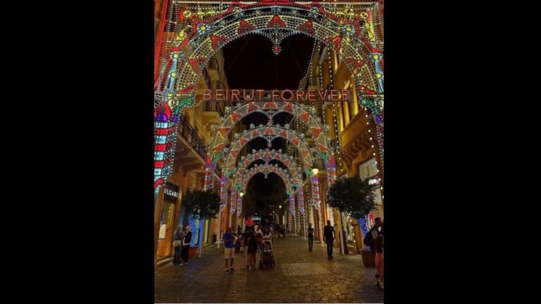 Libanon: De kerstverlichting in Beiroet zorgt voor discussie