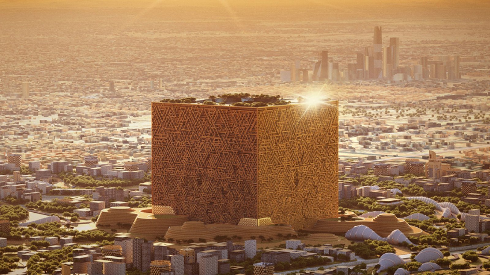 Mukaab: Saoedi-Arabië heeft de omstreden kubusstructuur stopgezet