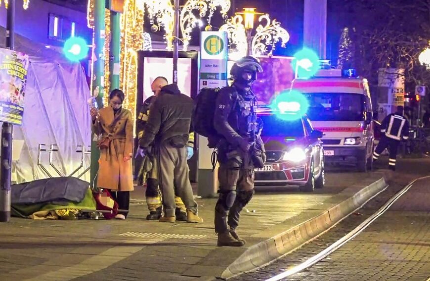 Almanya'daki Noel Pazarında Araçlı Saldırı: Beş Ölü, Yüzlerce Yaralı