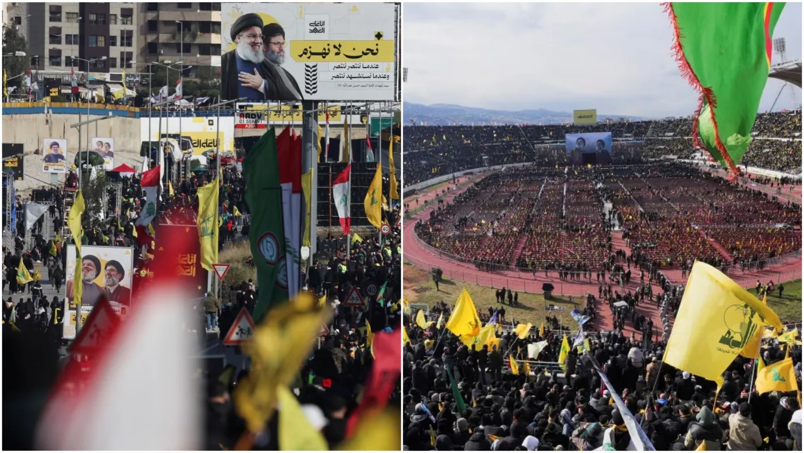 Eski Hezbollah lideri Nasrallah’ın cenazesinde binlerce kişi