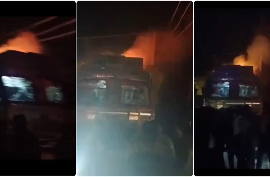 UP'de Müslüman Şoföre Saldırı, Kamyon Ateşe Verildi